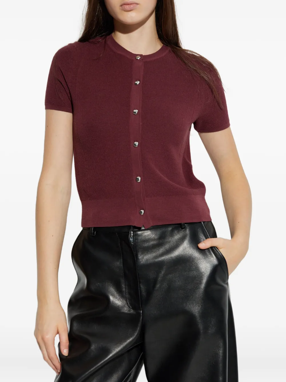 rag & bone Vest met knopen Rood