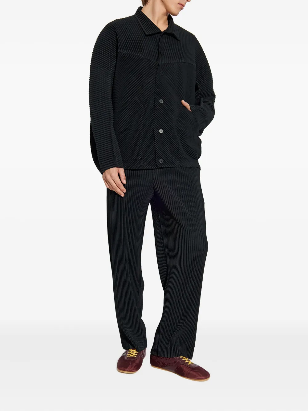 Homme Plissé Issey Miyake pleated trousers | Black | Image 1
