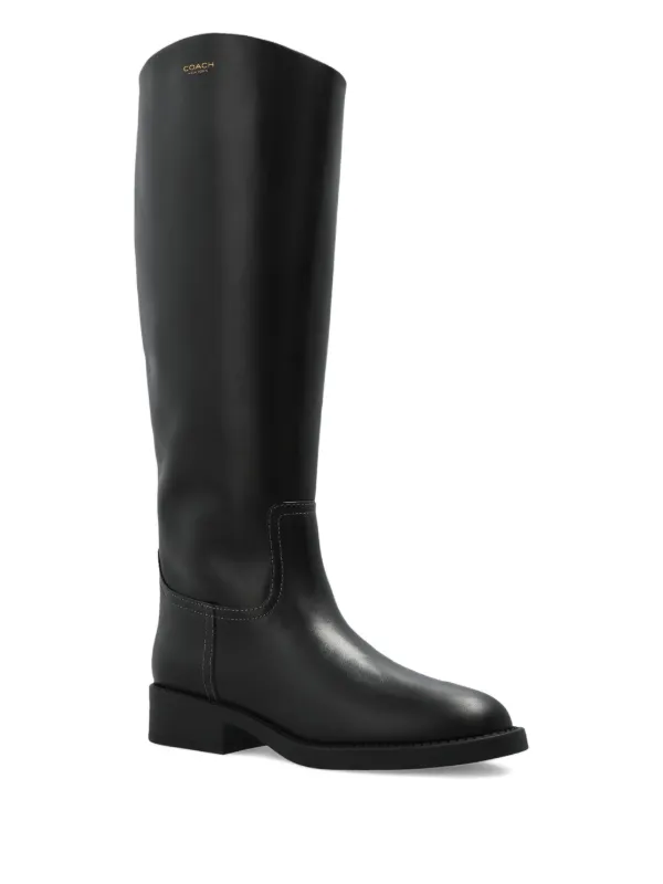 COACH    ブーツ Coach Zip Leather Boots | Black | FARFETCH
