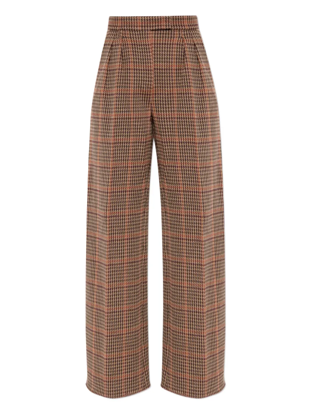 Max Mara plaid-pattern trousers - Brown