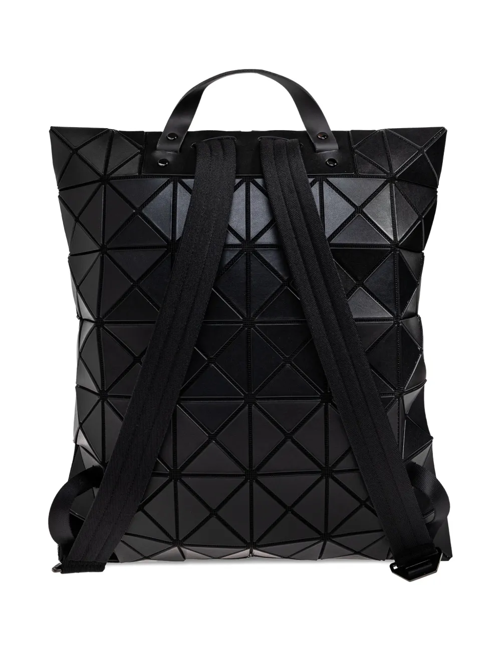 Bao Bao Issey Miyake Flat Pack Geometric-pattern Backpack In Black