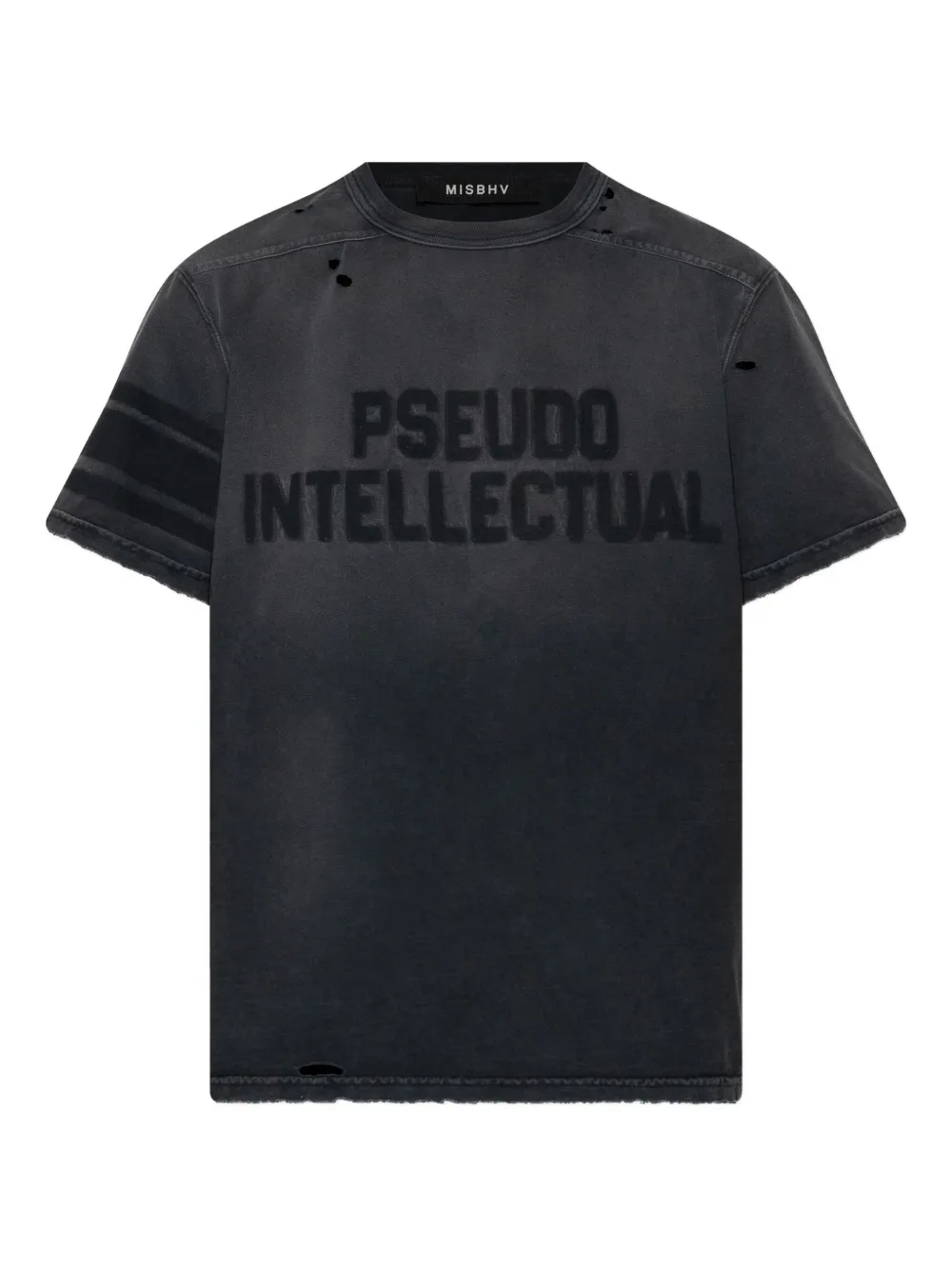 Misbhv Pseudo Intellectual T-shirt In Gray