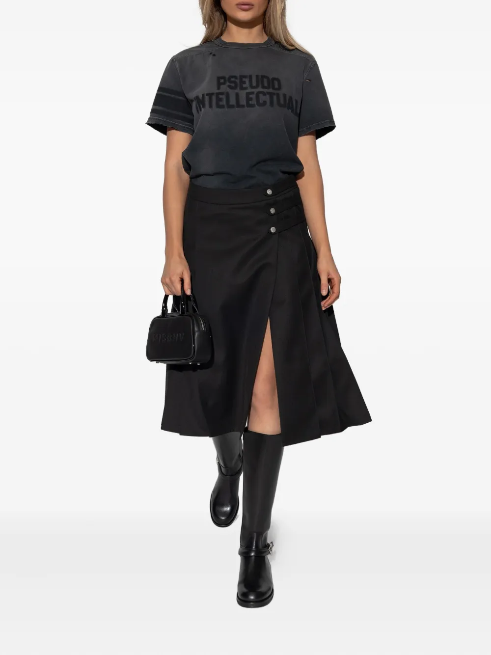 Misbhv Pseudo Intellectual T-shirt In Gray