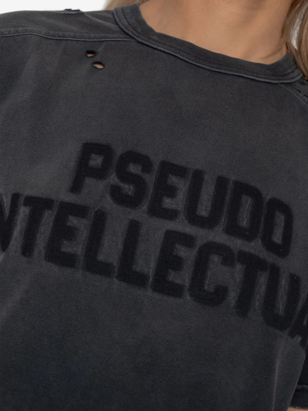 Misbhv Pseudo Intellectual T-shirt In Gray