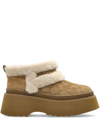 Coach 65mm Christina Platform Boots | Neutrals | FARFETCH