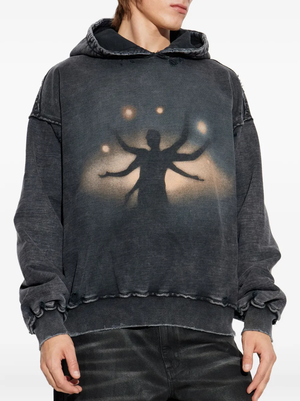 MISBHV Moons & Melodies hoodie Zwart