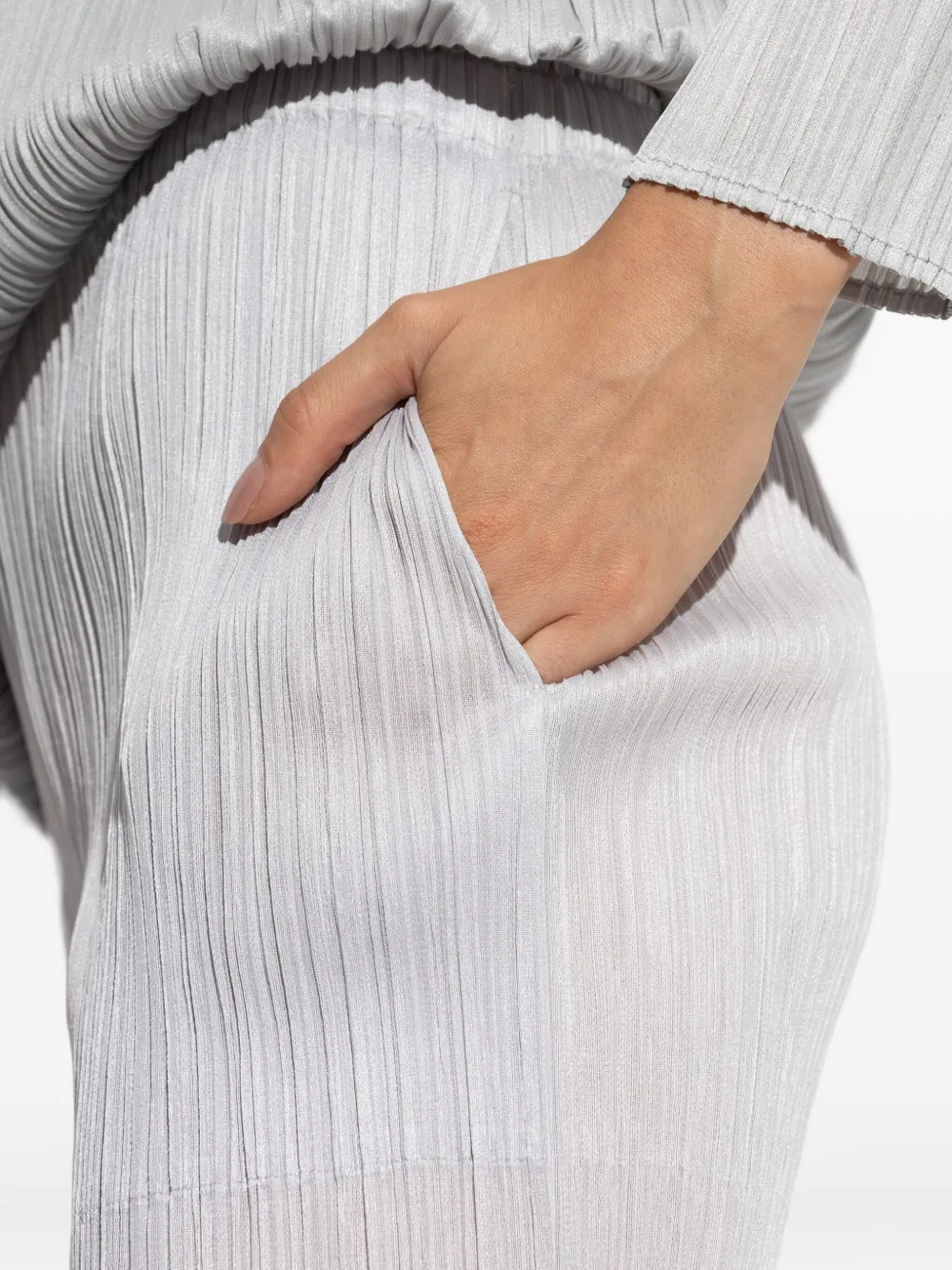Pleats Please Issey Miyake Plooibroek Grijs