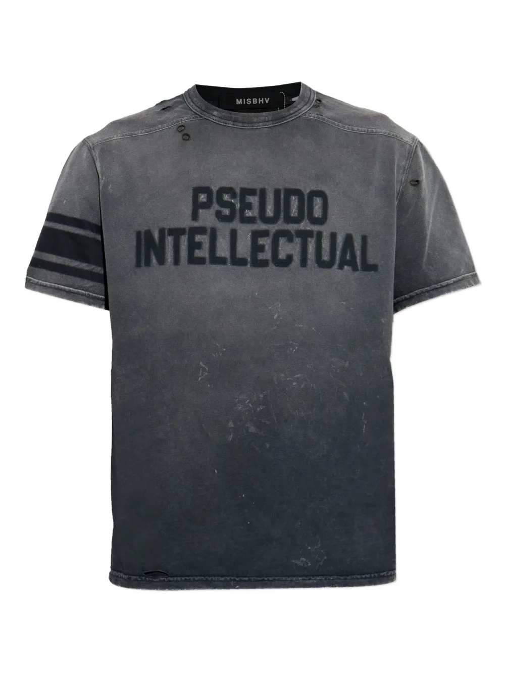 MISBHV distressed-finish T-shirt | Grey | Image 1