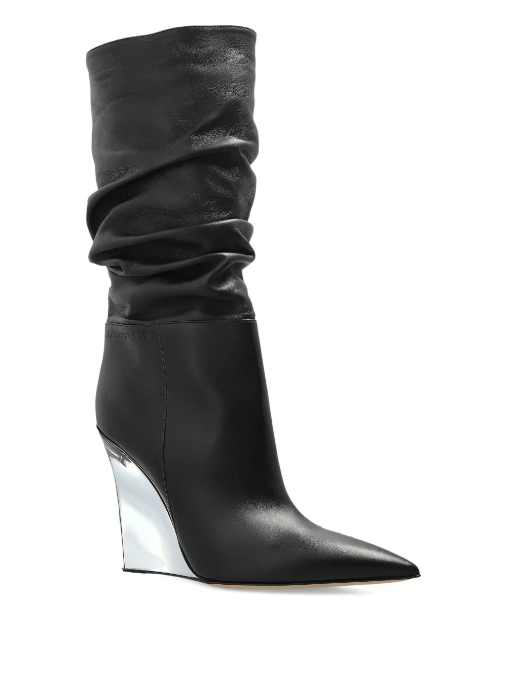 DSQUARED2 ruched pointed boots | Knee-High Boots | Image 2