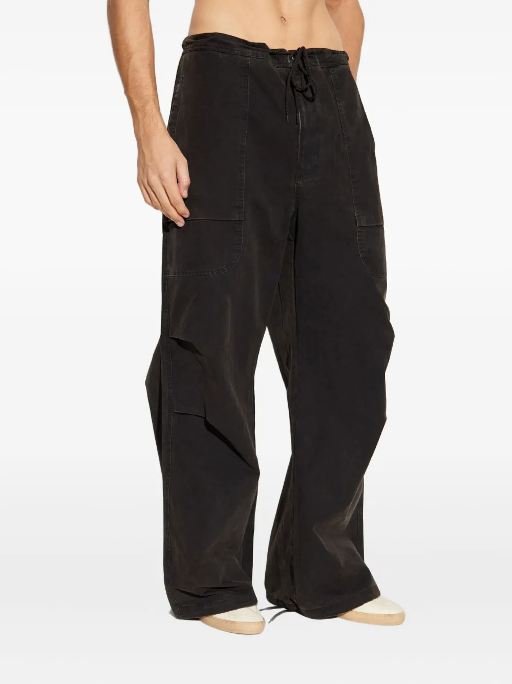 Entire Studios Drawstring Pocket Trousers In Black