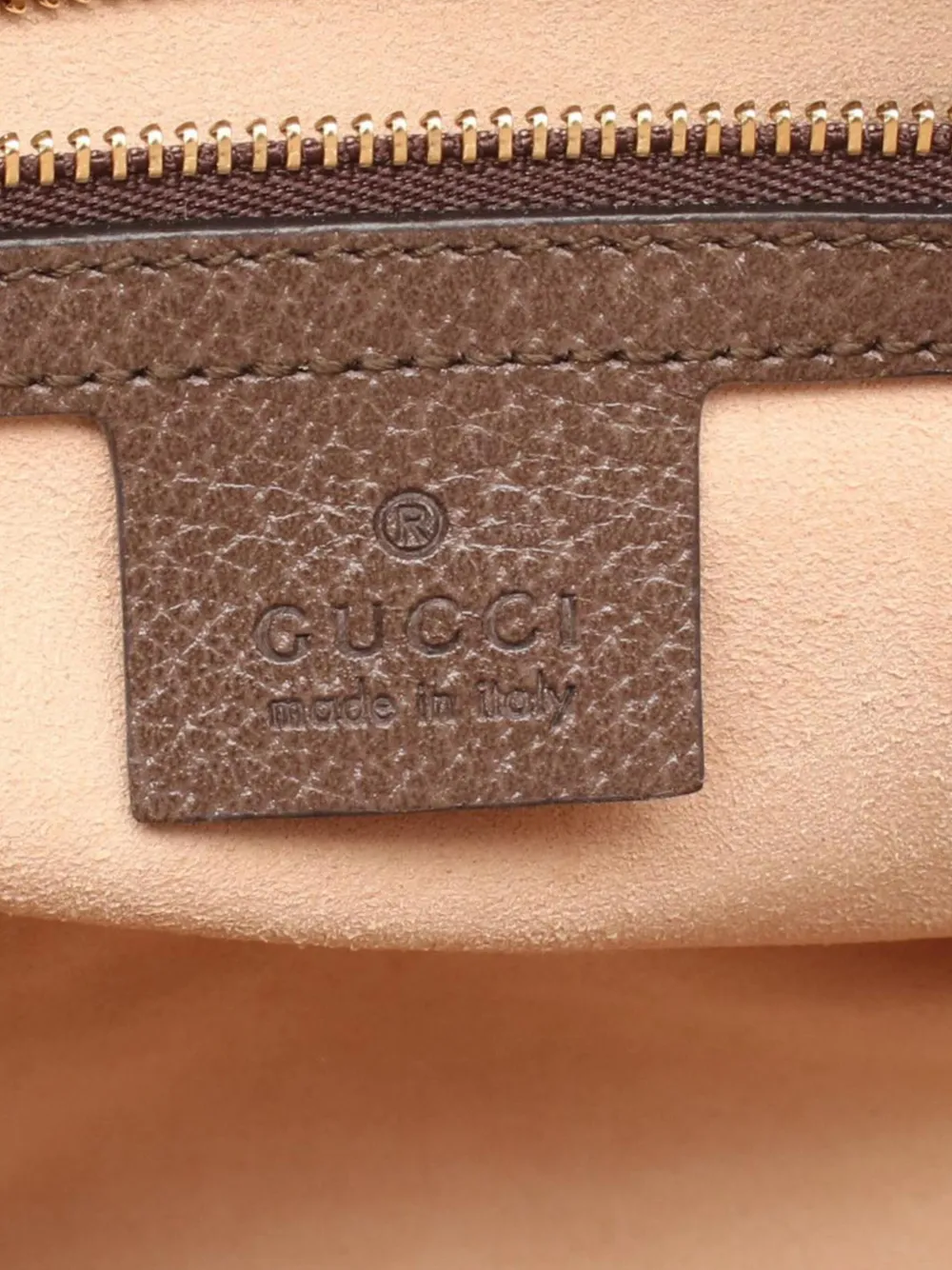 Pre-owned Gucci 2016-2025 Medium Gg Ophidia Top Handle Bag Handbag In Brown