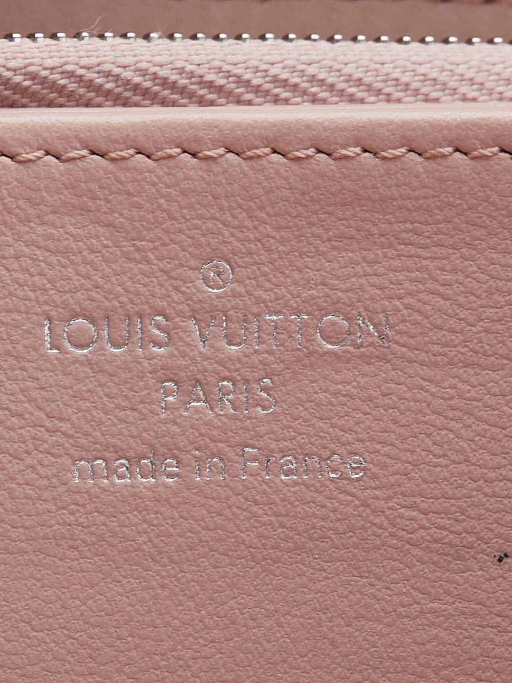 Pre-owned Louis Vuitton 2021-2025 Monogram Mahina Zippy Wallet Long Wallets In Pink