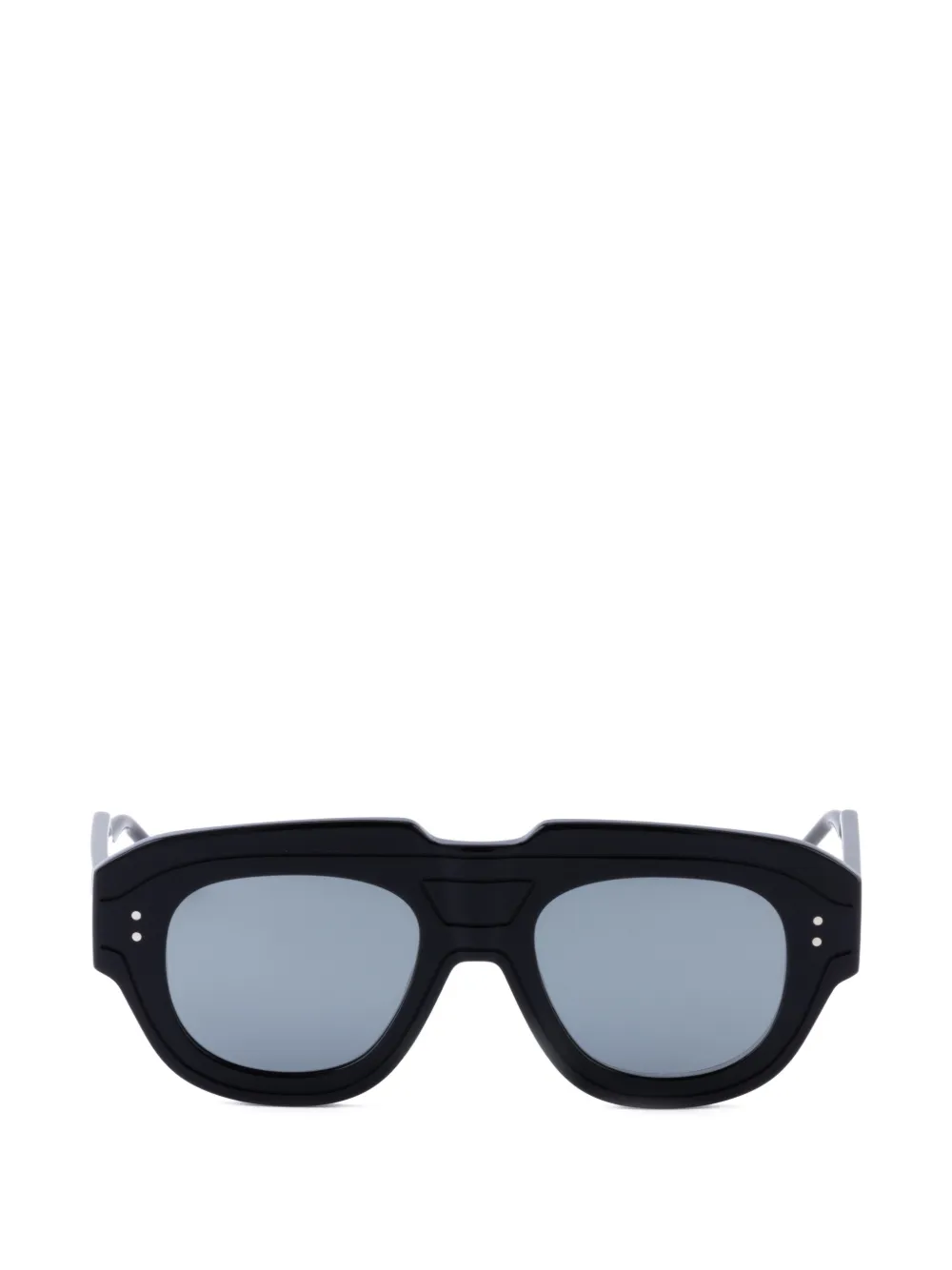 Thom Browne Eyewear geometric-frame sunglasses Zwart