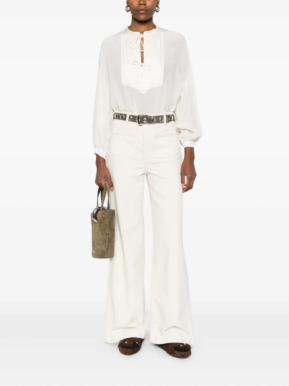 MAISON HOTEL Hamlet flared trousers | Flared & Bell-Bottom Pants | Image 2