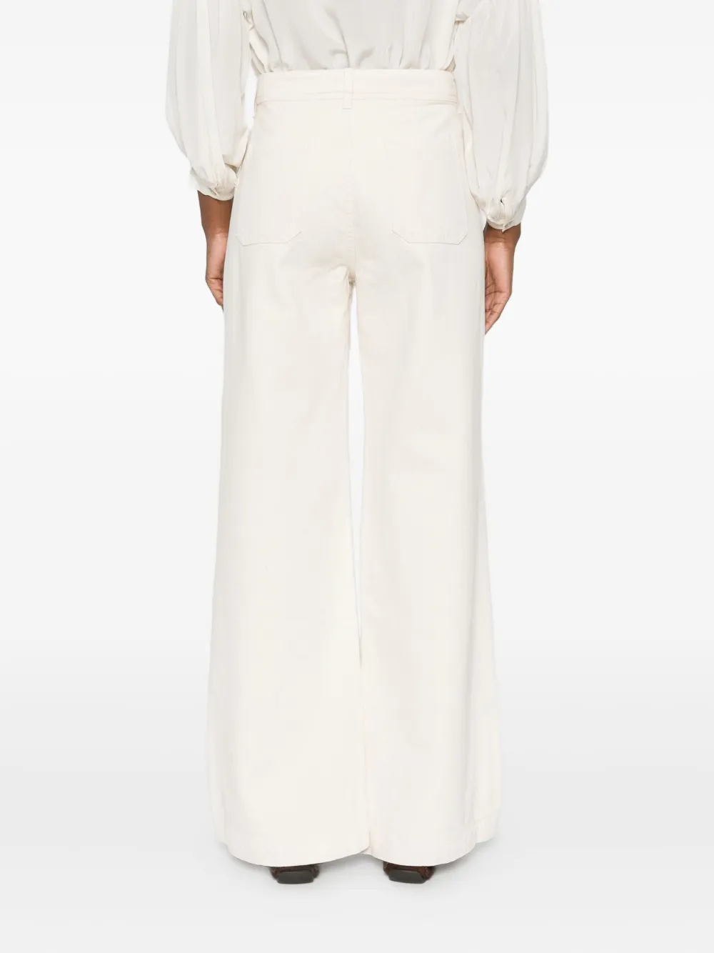 MAISON HOTEL Hamlet flared broek Wit