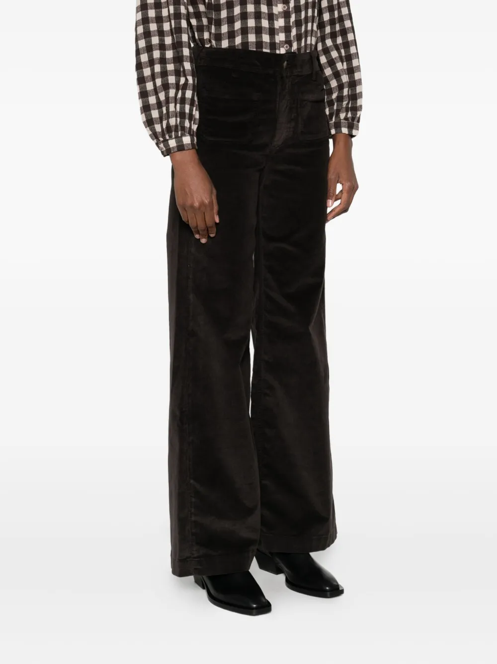 MAISON HOTEL Romeo flared broek Zwart