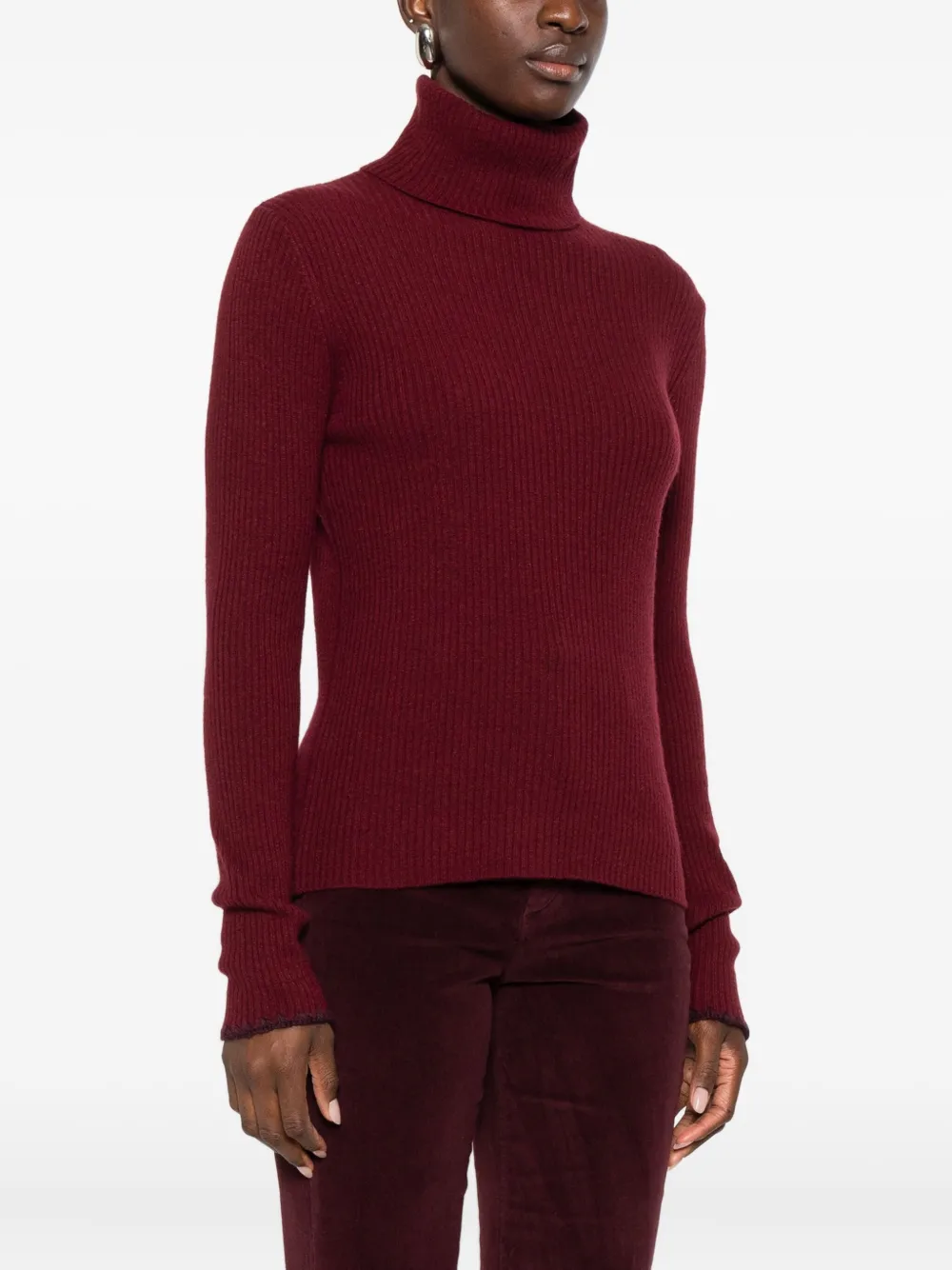 Maison Hotel Roll-neck Sweater In Red