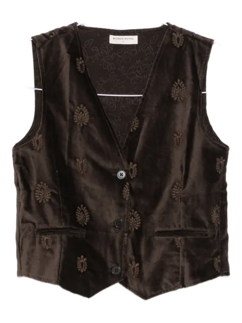 MAISON HOTEL velvet waiscoat