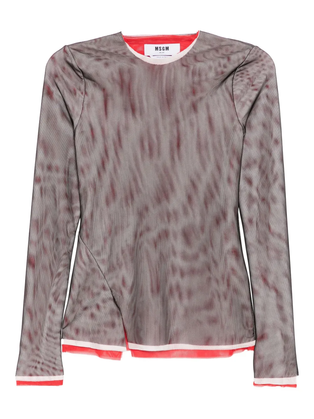 MSGM top a capas | negro | Image 1