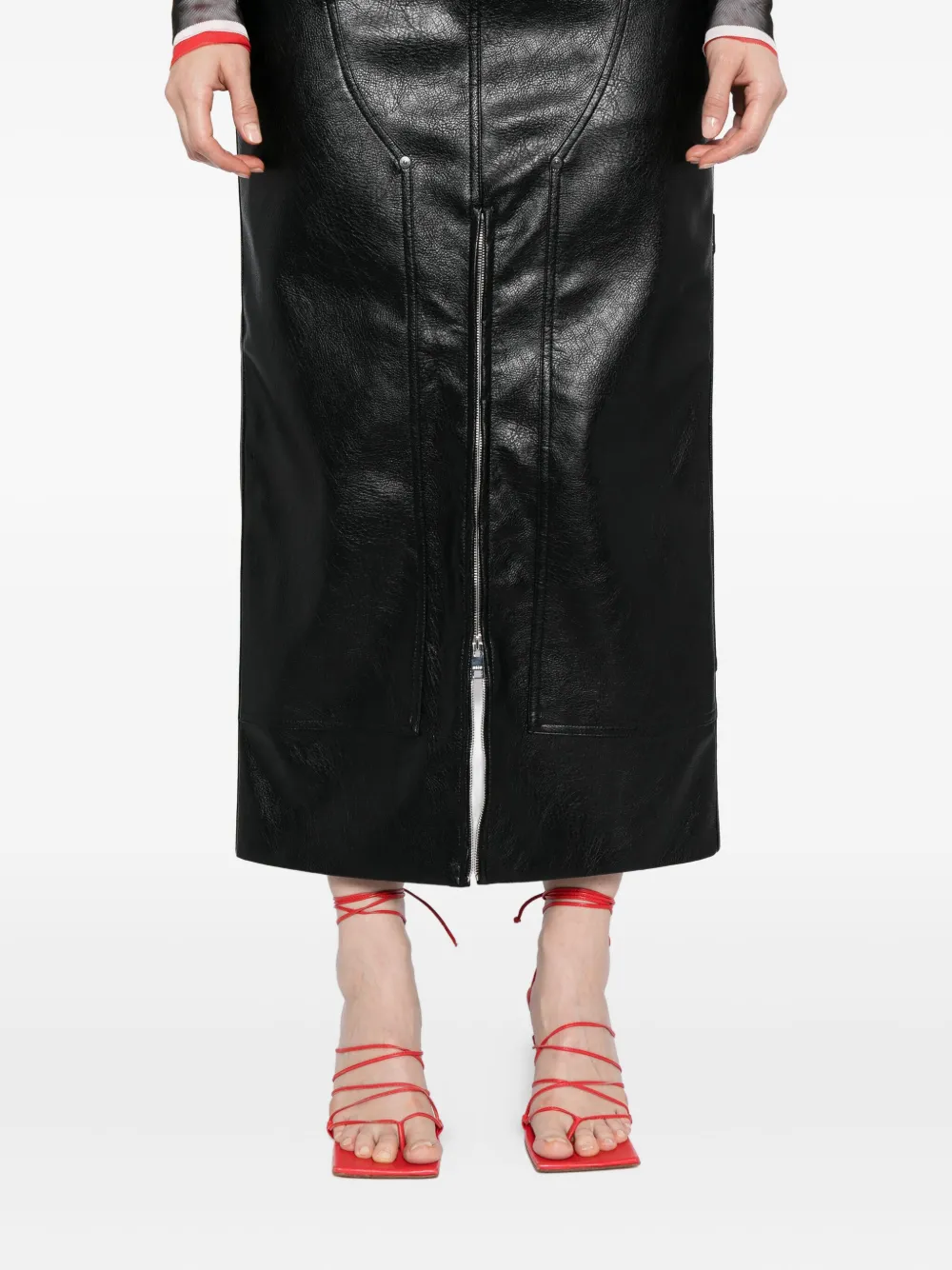 Msgm Gonna Skirt In Black