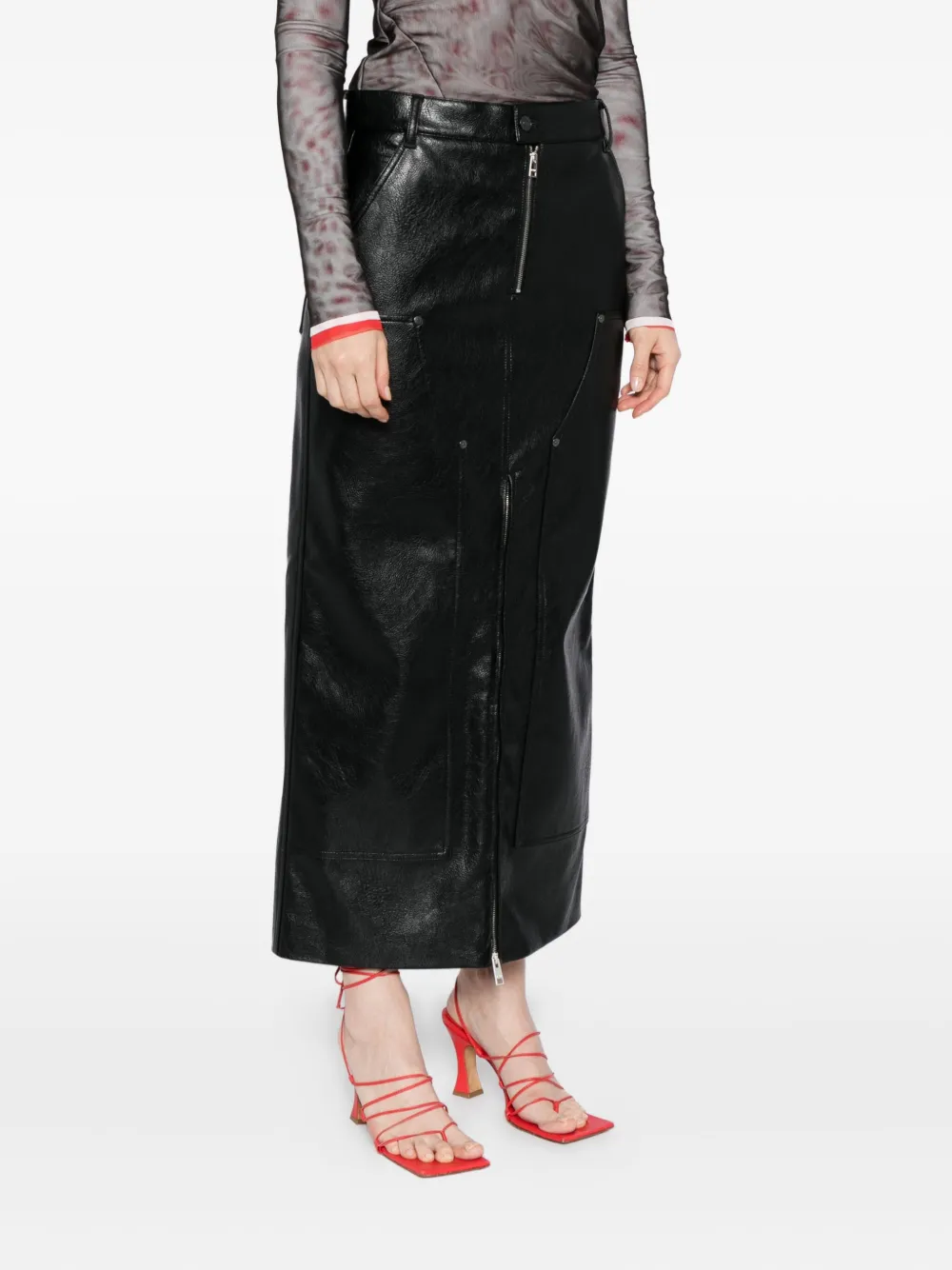 Msgm Gonna Skirt In Black