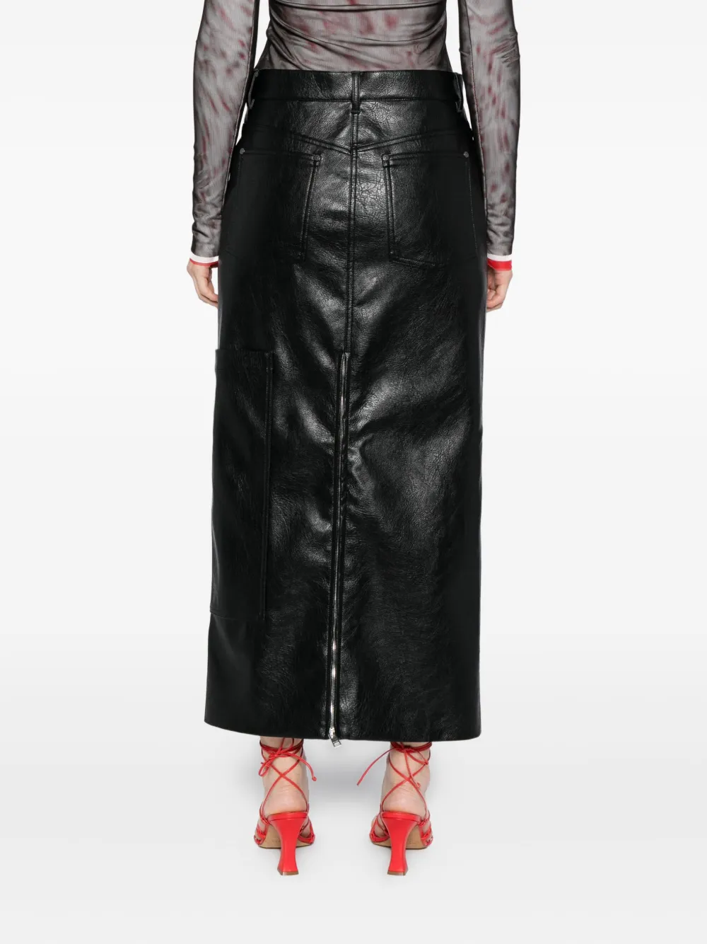 Msgm Gonna Skirt In Black