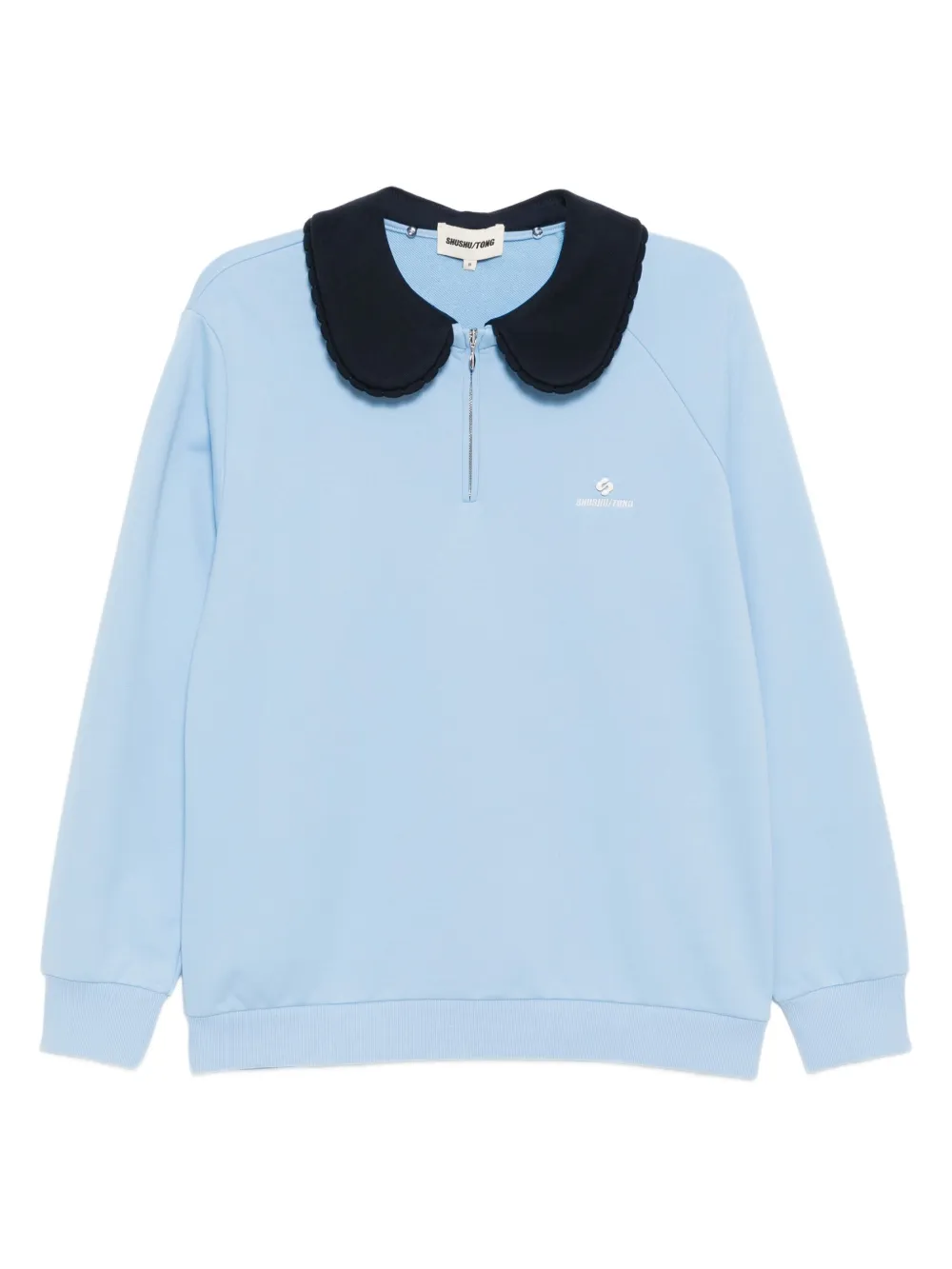 SHUSHU/TONG round-collar sweatshirt | Blue | Image 1