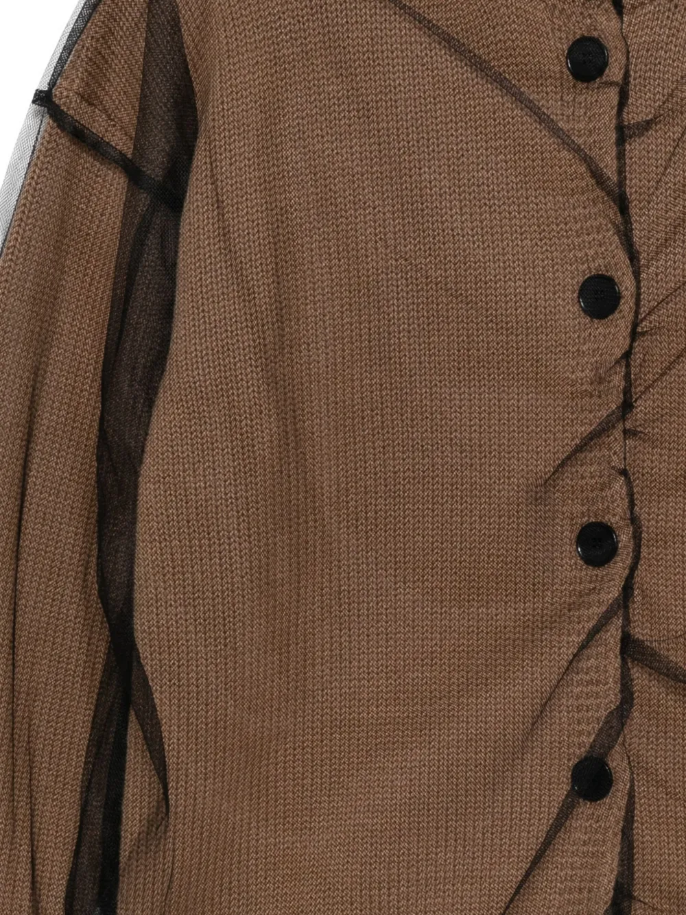 MSGM Vest met tulen laag Bruin