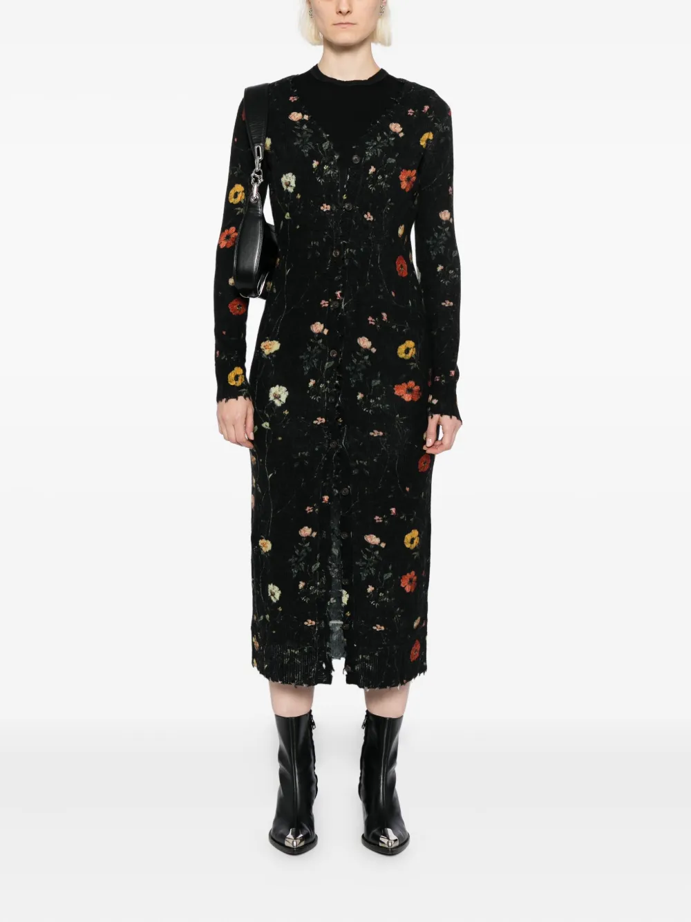 R13 floral-print coat | Single Breasted Coats | Image 2