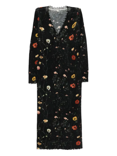 R13 floral-print coat
