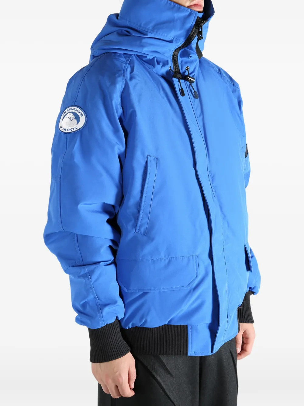 Canada Goose Gewatteerd jack met capuchon Blauw