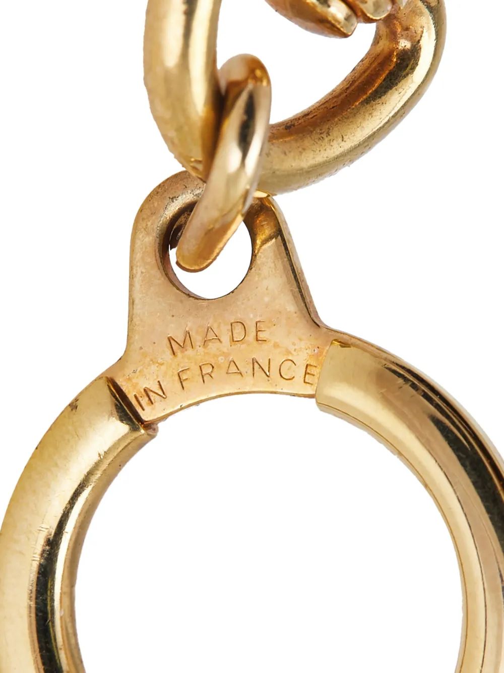 Pre-owned Louis Vuitton 2000-2025 Gold Plated Pochette Extender Ring Key Chain