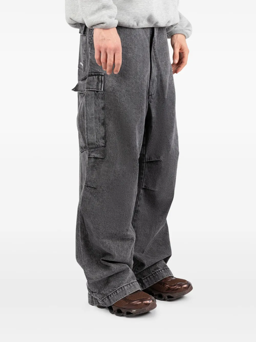 Société Anonyme Katoenen jeans met zak Grijs