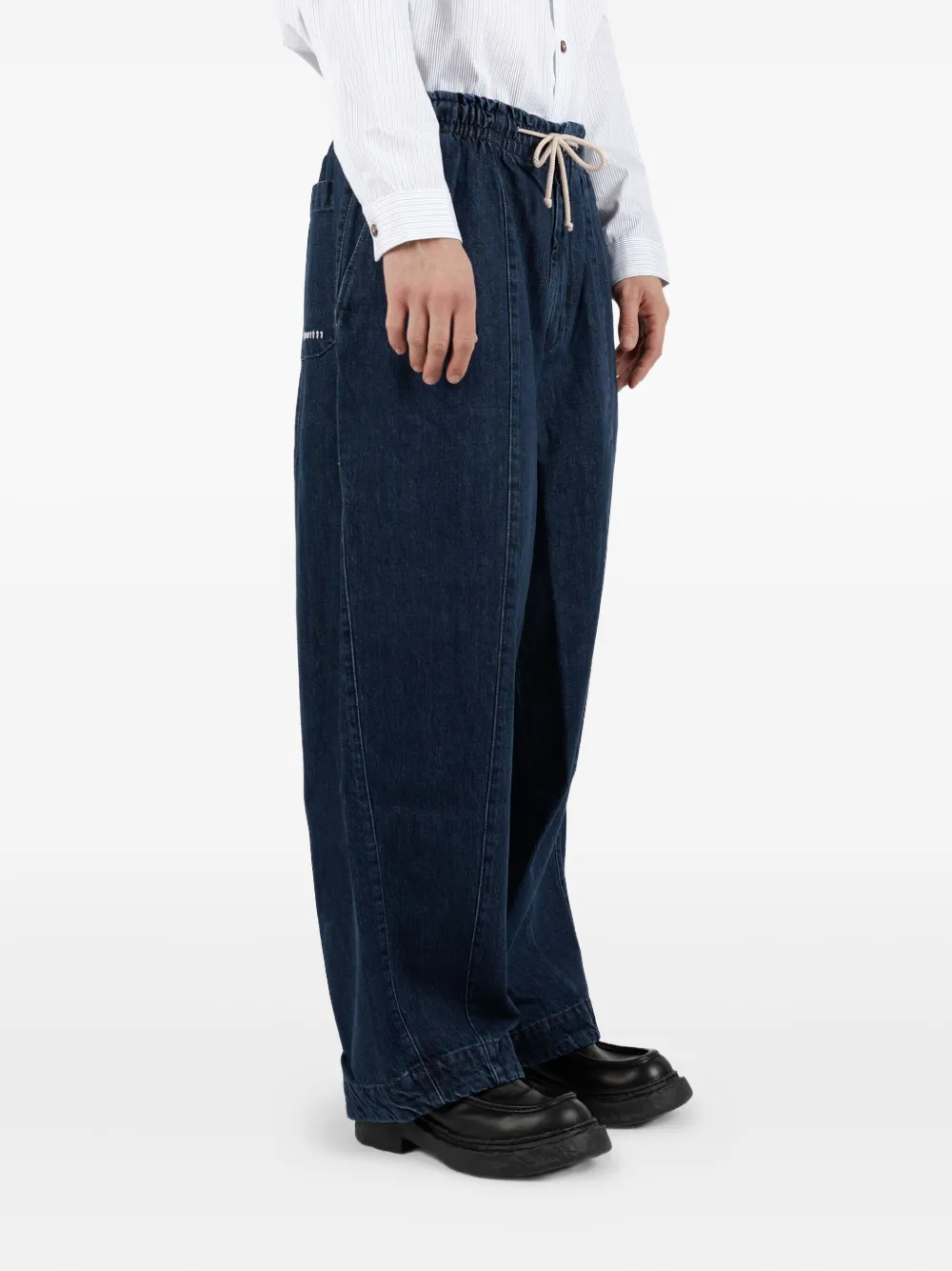 Société Anonyme Drawstring-waist Jeans In Blue