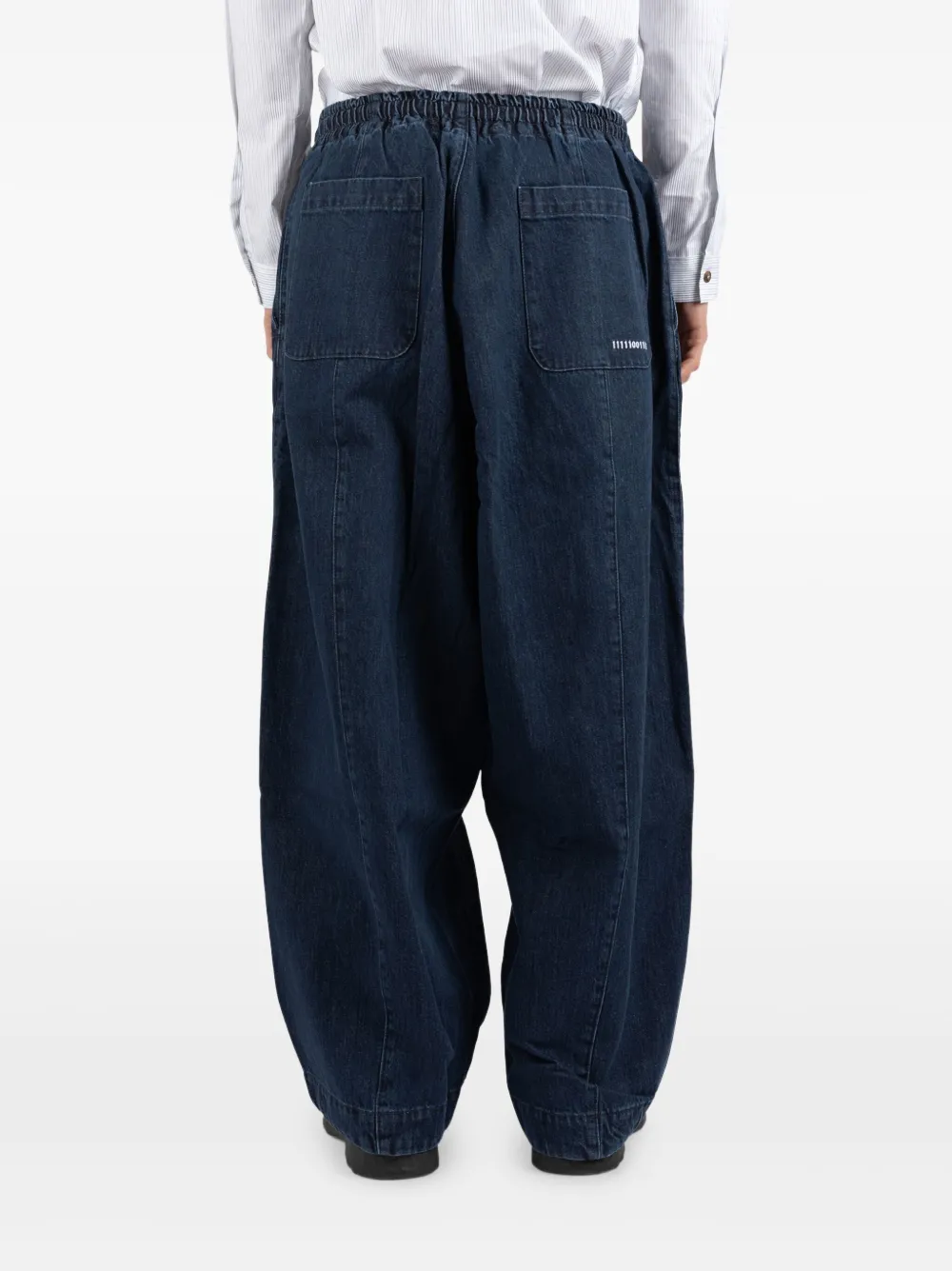 Société Anonyme Jeans met trekkoordtaille Blauw