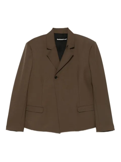 NotRainProof scissors-brooch blazer