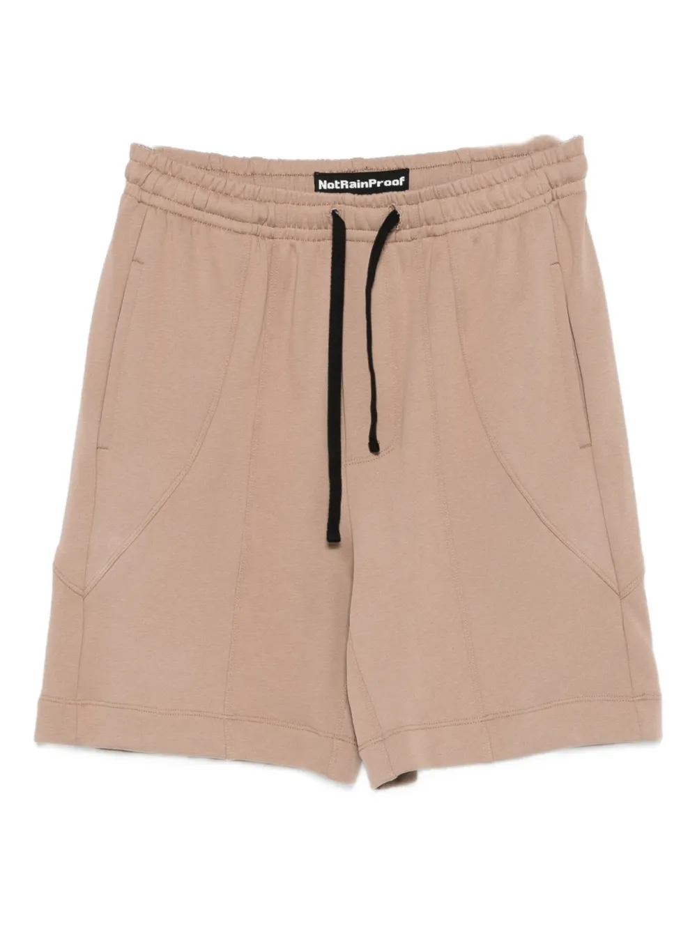 NotRainProof panelled drawstring-waist shorts - Toni neutri