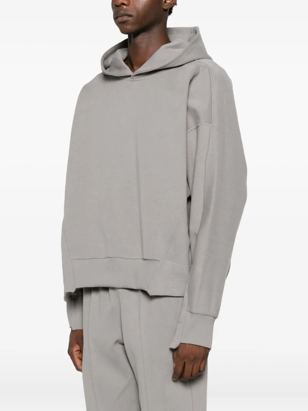 Notrainproof Panelled Hoodie In Gray