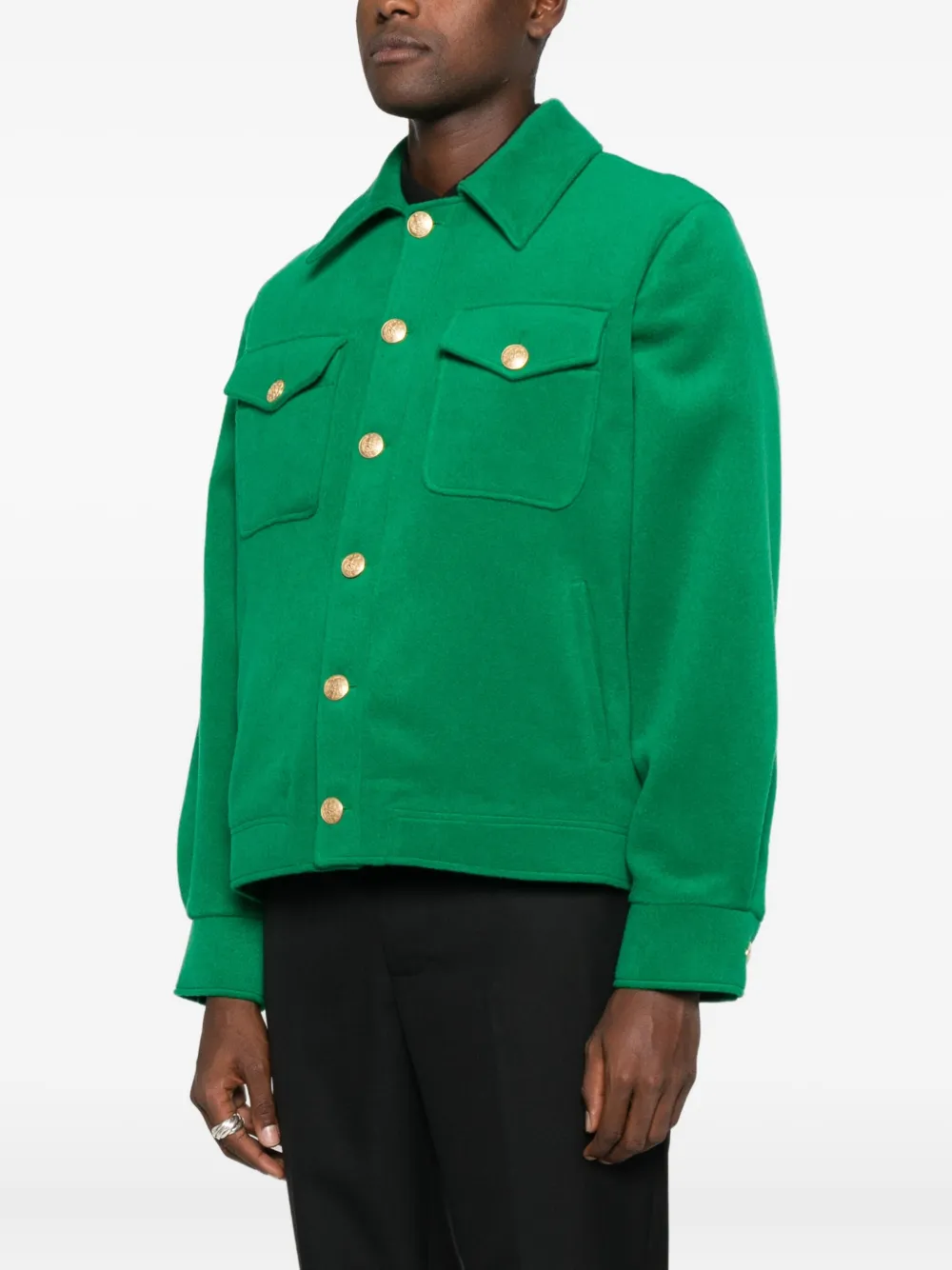 Chest-Flap Shirt Jacket