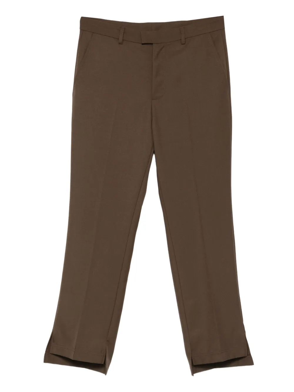 NotRainProof pressed-crease trousers | Brown | Image 1
