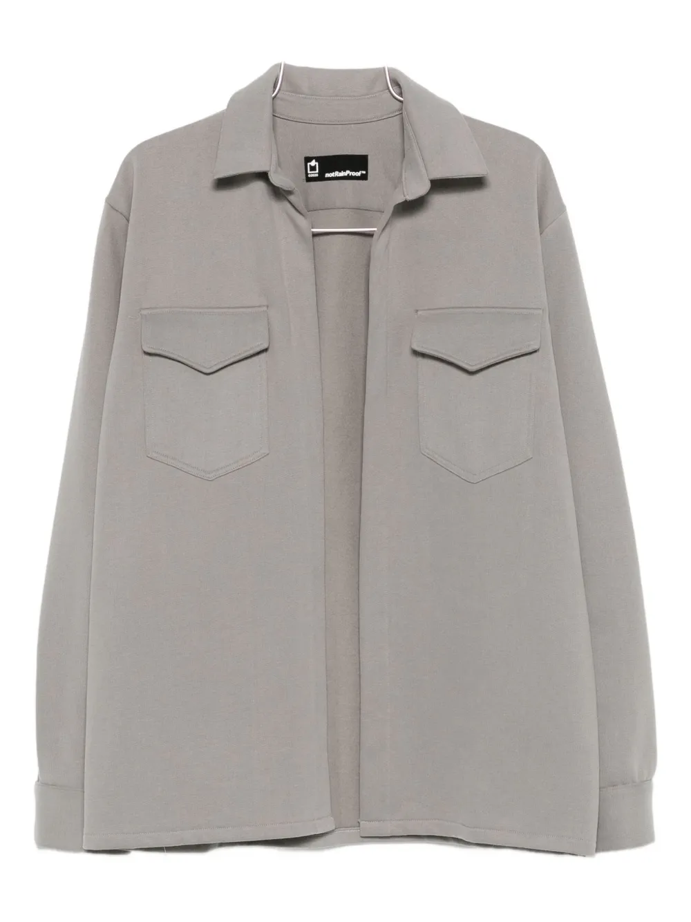 Notrainproof Flap-pocket Shirt In Gray