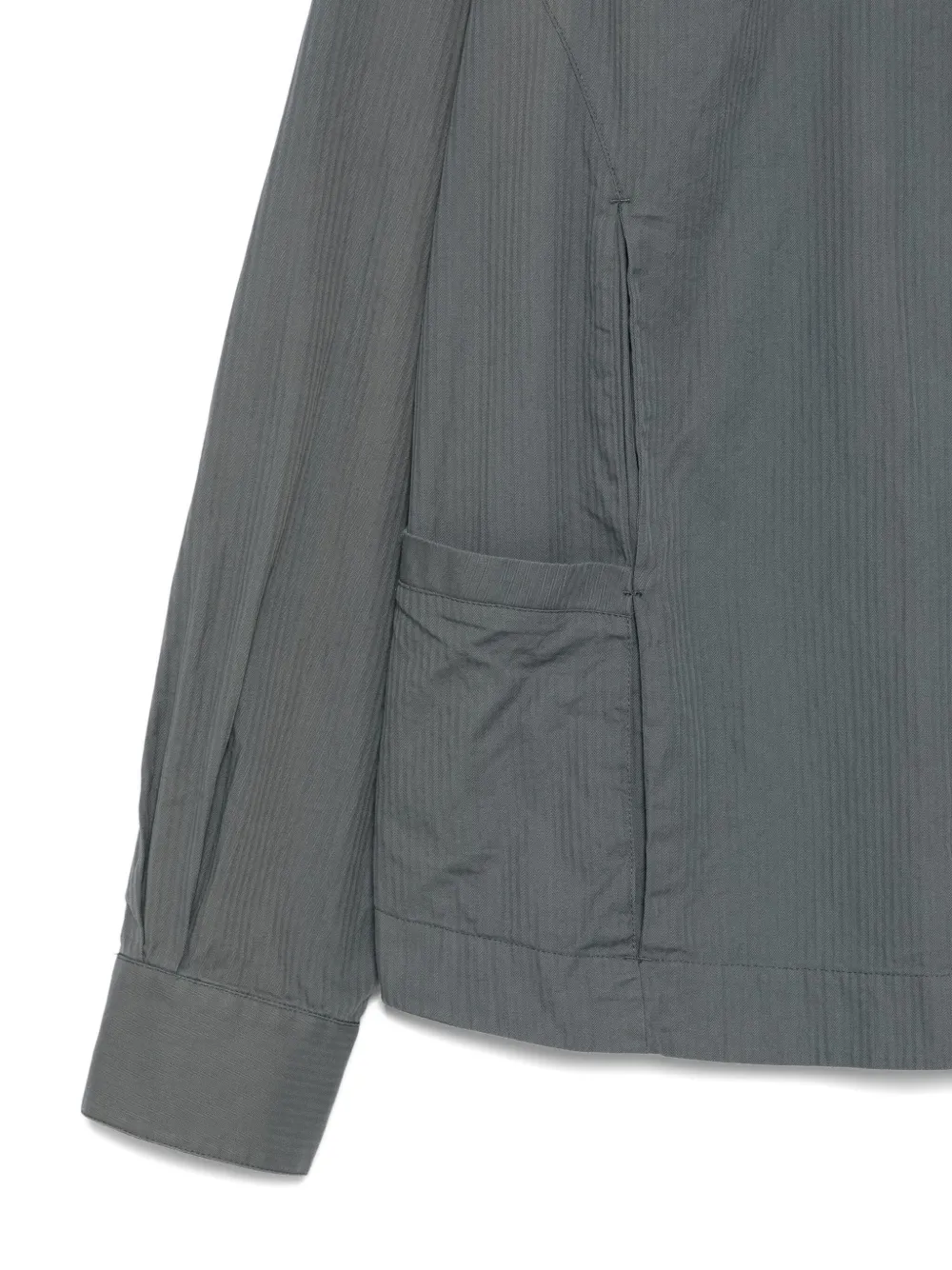 Notrainproof Pleat-detail Shirt In Gray