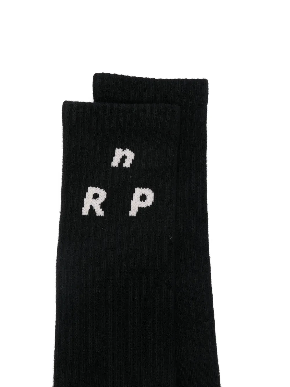 Notrainproof Logo-jacquard Socks In Black