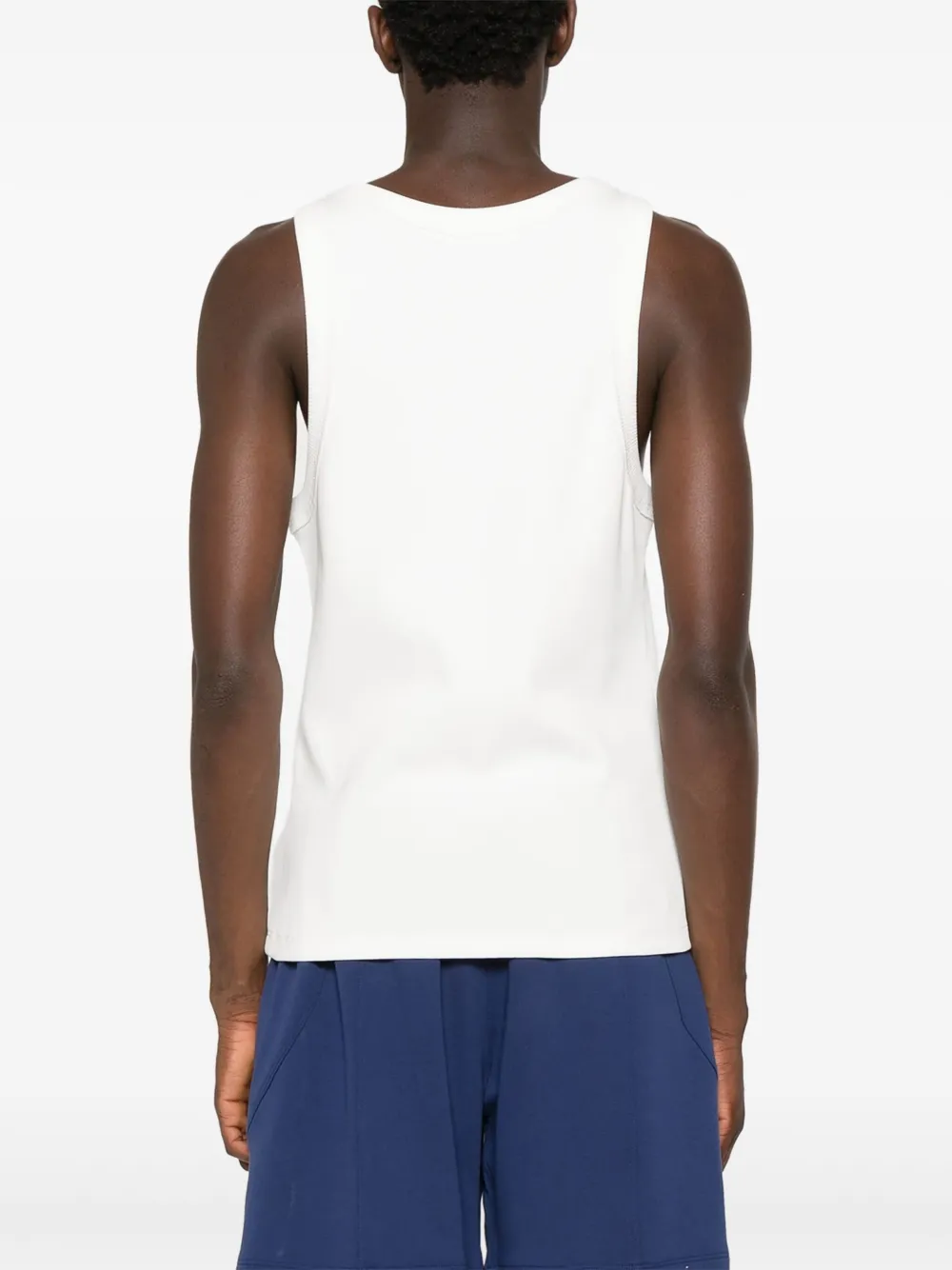 NotRainProof Geribbelde tanktop Wit