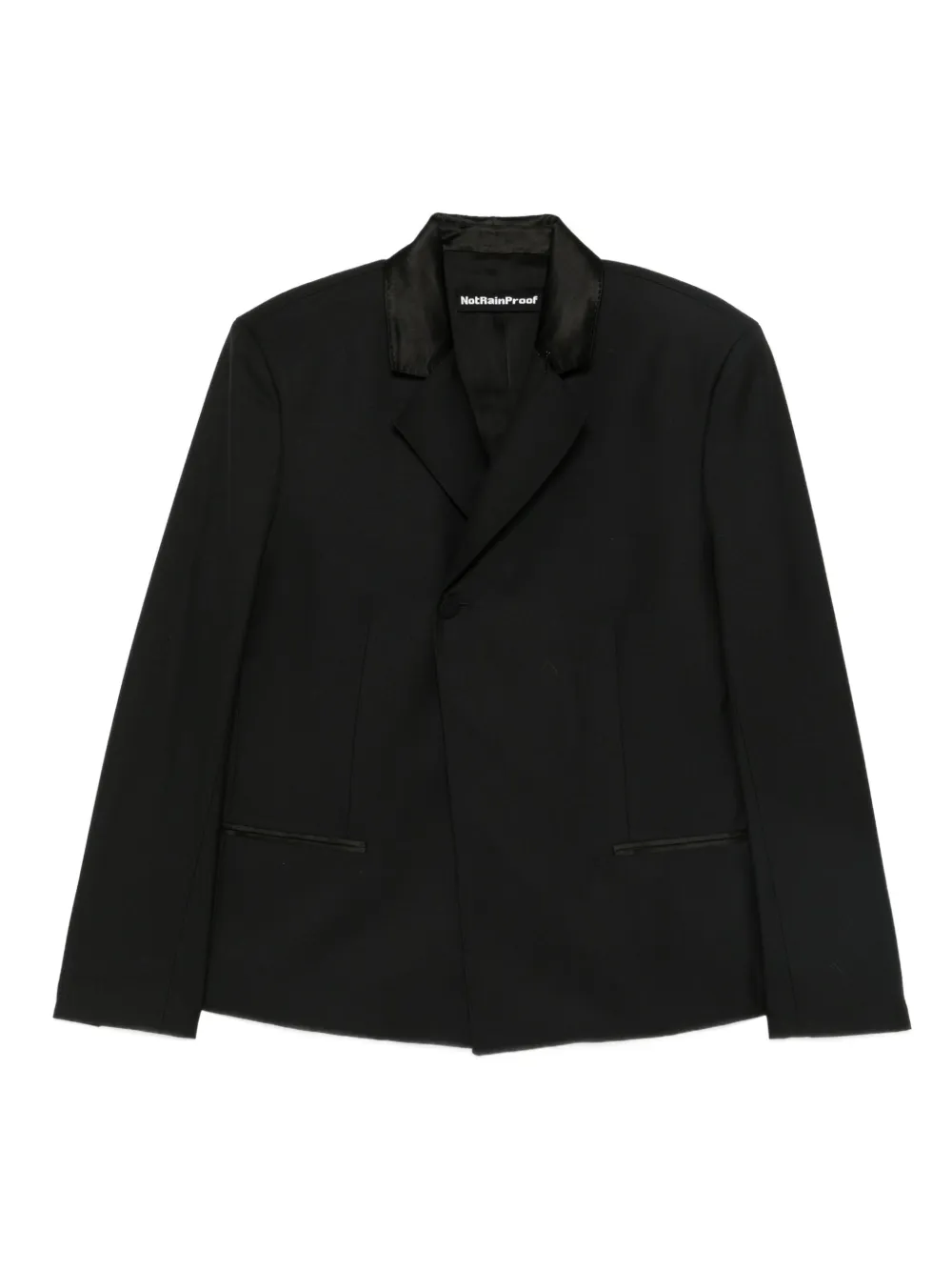 NotRainProof notched-lapel blazer | Black | Image 1
