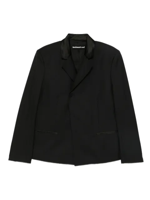 NotRainProof notched-lapel blazer
