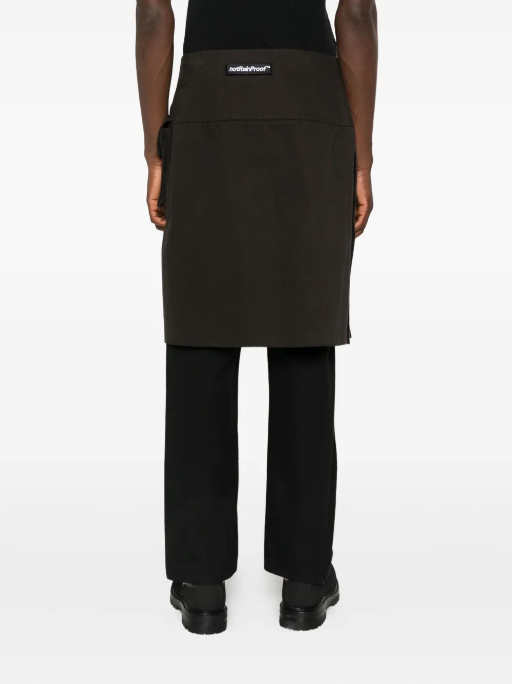 NotRainProof Kilt met geplooid detail Bruin