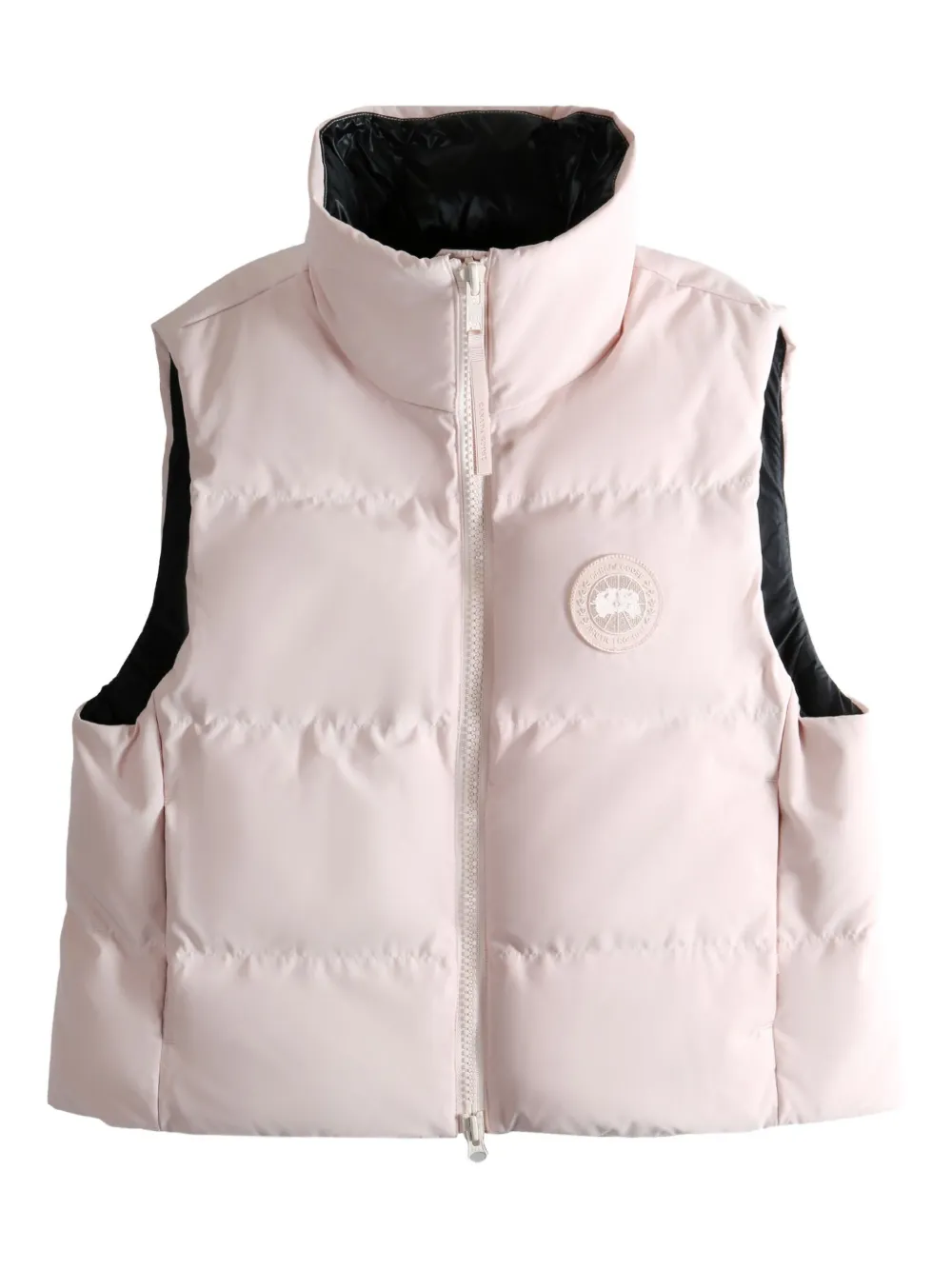 Canada Goose Zip-up Logo-patch Gilet In Pink