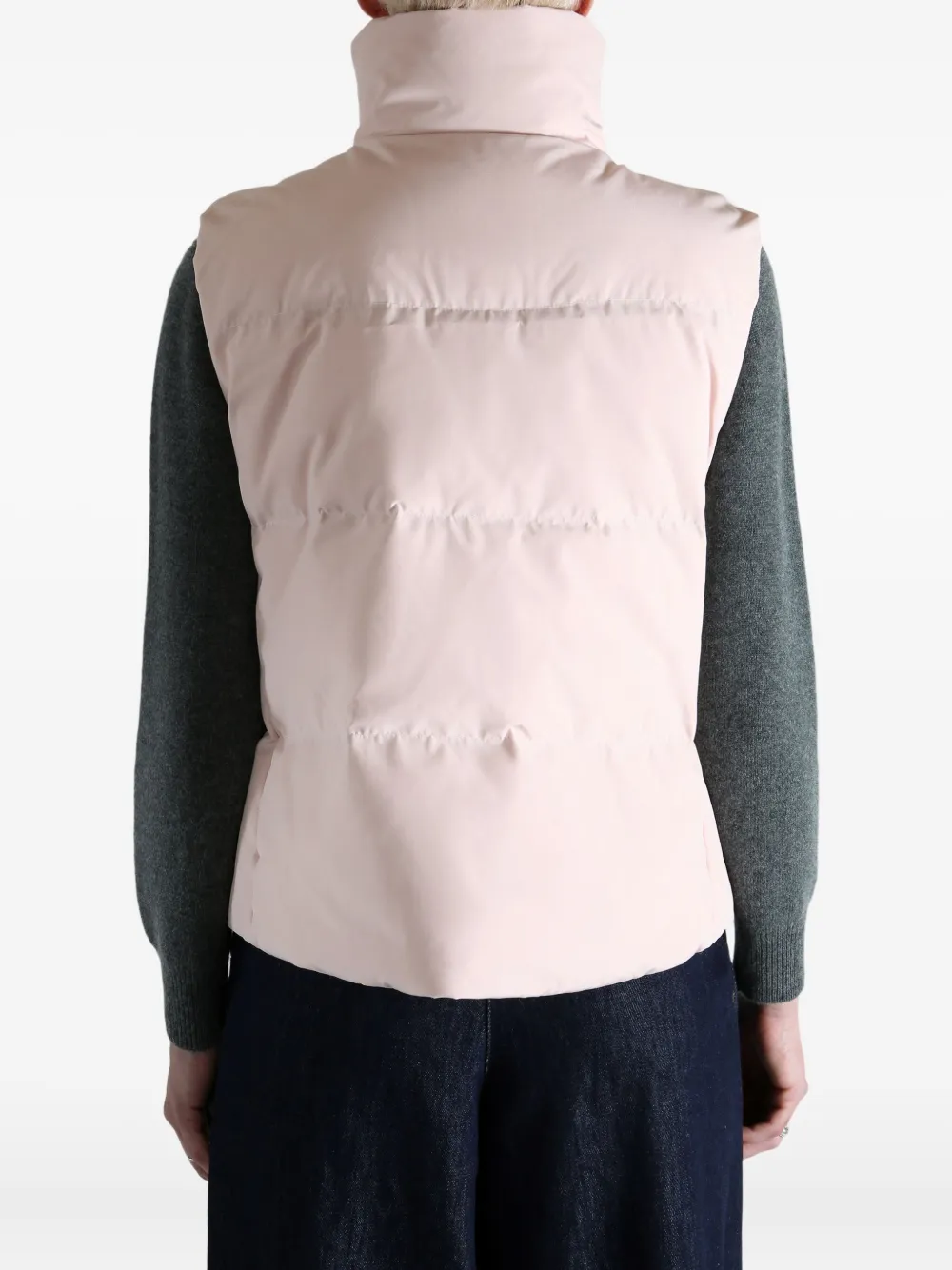 Canada Goose Zip-up Logo-patch Gilet In Pink