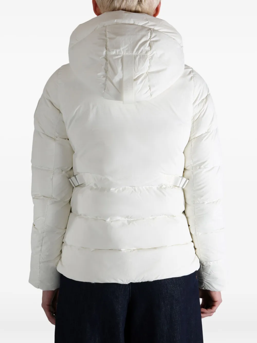 Canada Goose Hooded Puffer Jacket In White